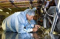 SCT Silicon Tracker in the clean room at CERN, nr. 0605019 02, &copy; CERN